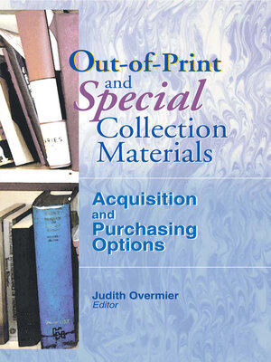 cover image of Out-of-Print and Special Collection Materials